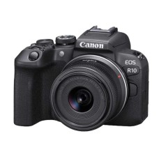 Canon EOS R10 Mirrorless Camera Body with RF-S18-45mm F4.5-6.3 IS STM Lens (Black) (No Warranty)